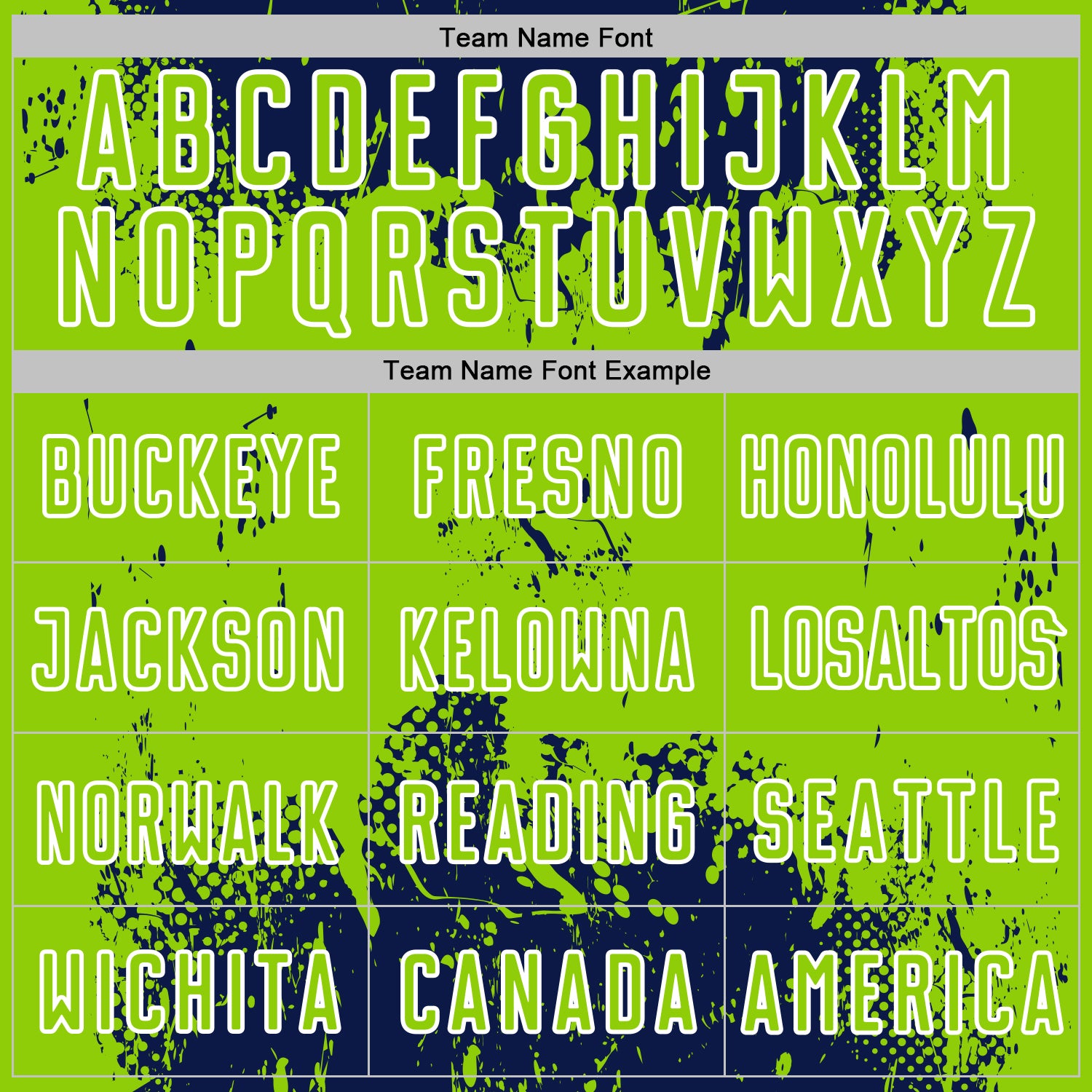 Custom Navy Neon Green-White Abstract Splatter Grunge Art Sports Sublimation Soccer Uniform Jersey