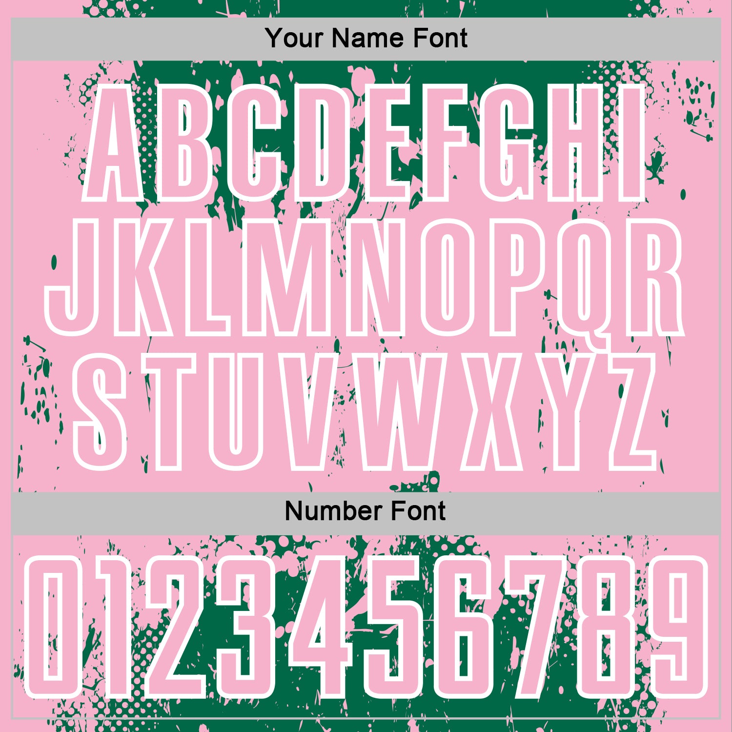 Custom Kelly Green Light Pink-White Abstract Splatter Grunge Art Sports Sublimation Soccer Uniform Jersey