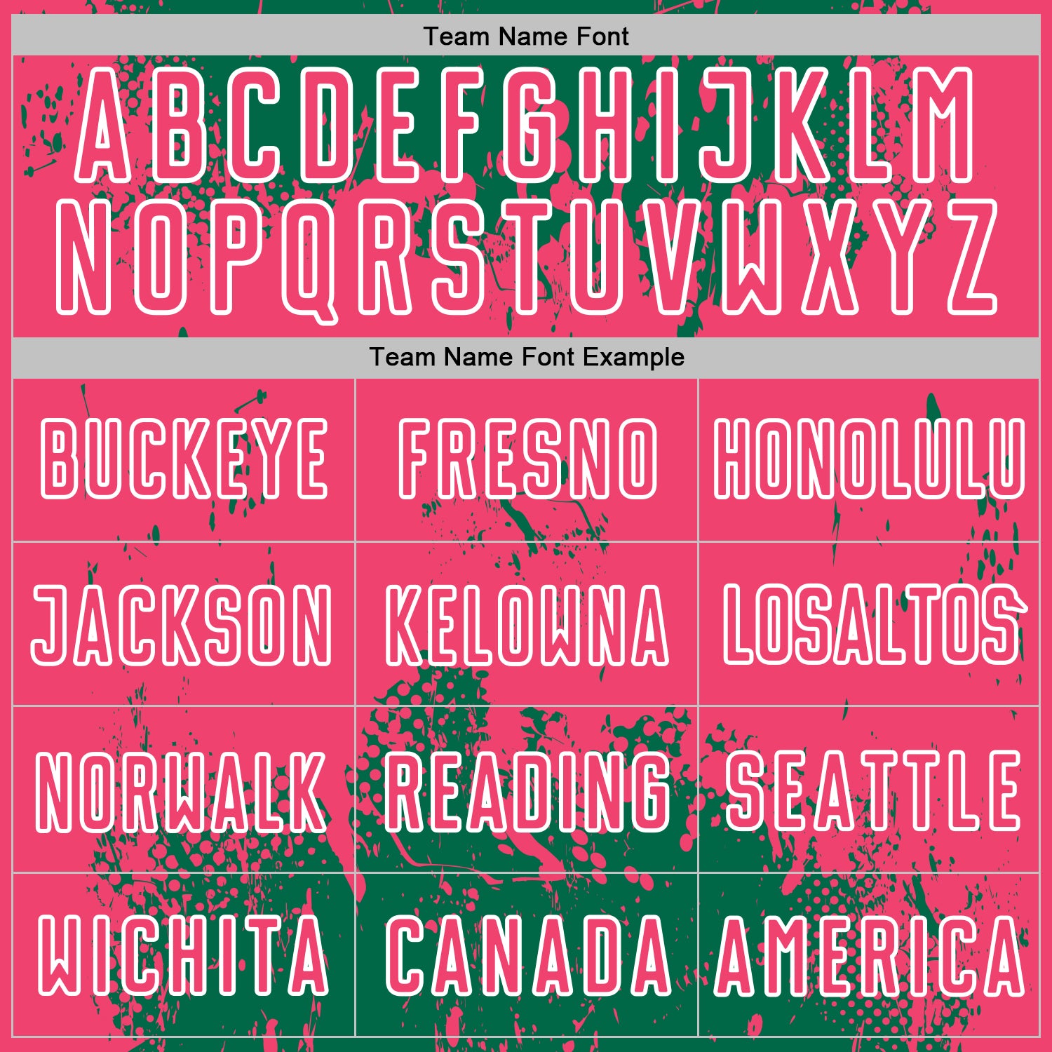 Custom Kelly Green Neon Pink-White Abstract Splatter Grunge Art Sports Sublimation Soccer Uniform Jersey