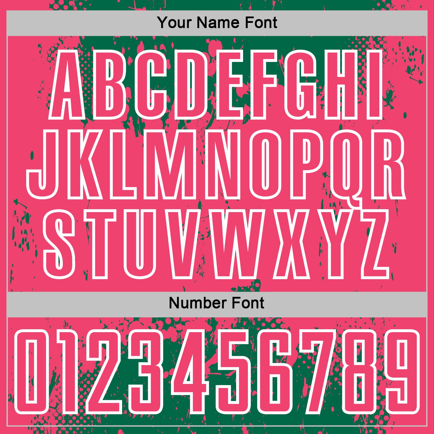 Custom Kelly Green Neon Pink-White Abstract Splatter Grunge Art Sports Sublimation Soccer Uniform Jersey