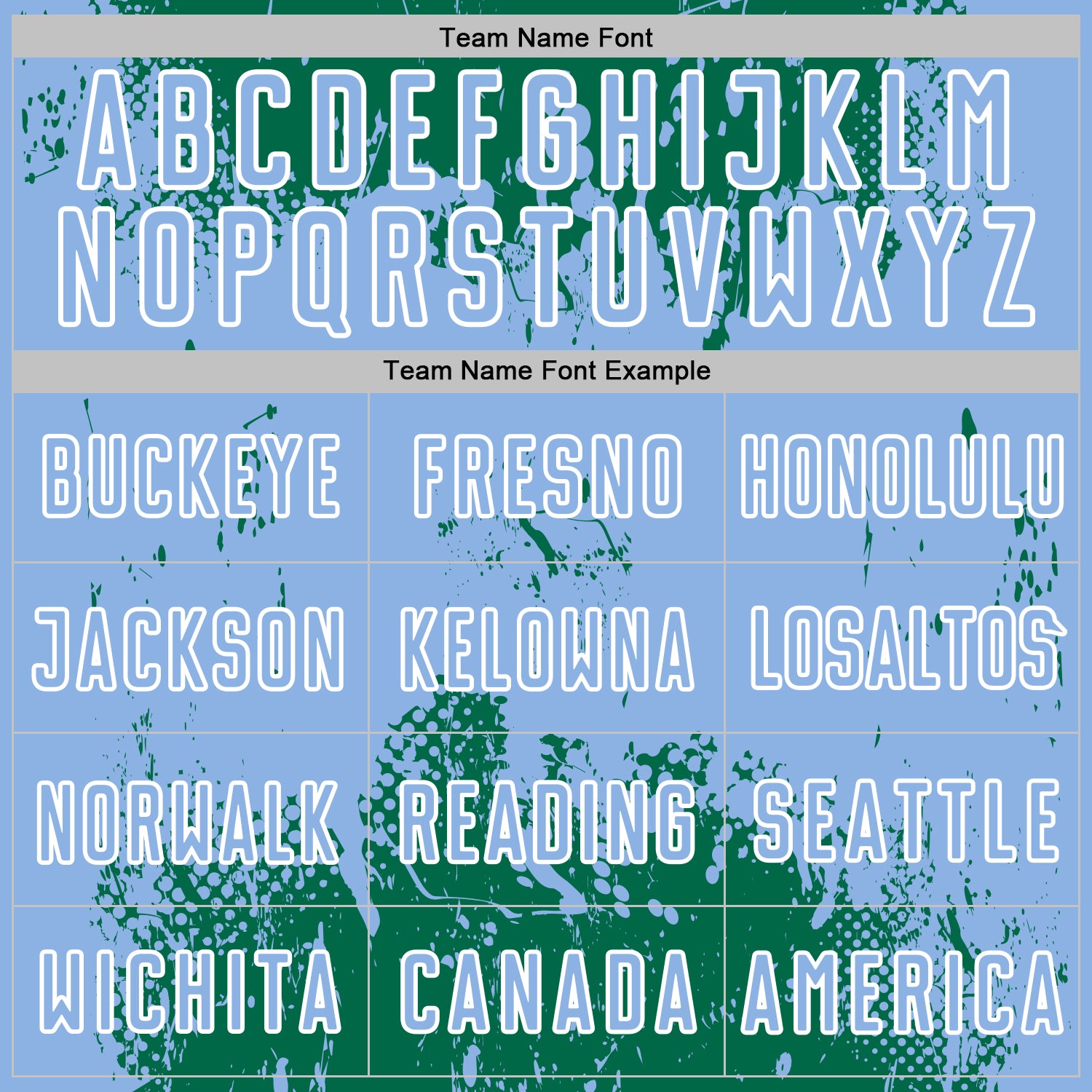 Custom Kelly Green Light Blue-White Abstract Splatter Grunge Art Sports Sublimation Soccer Uniform Jersey