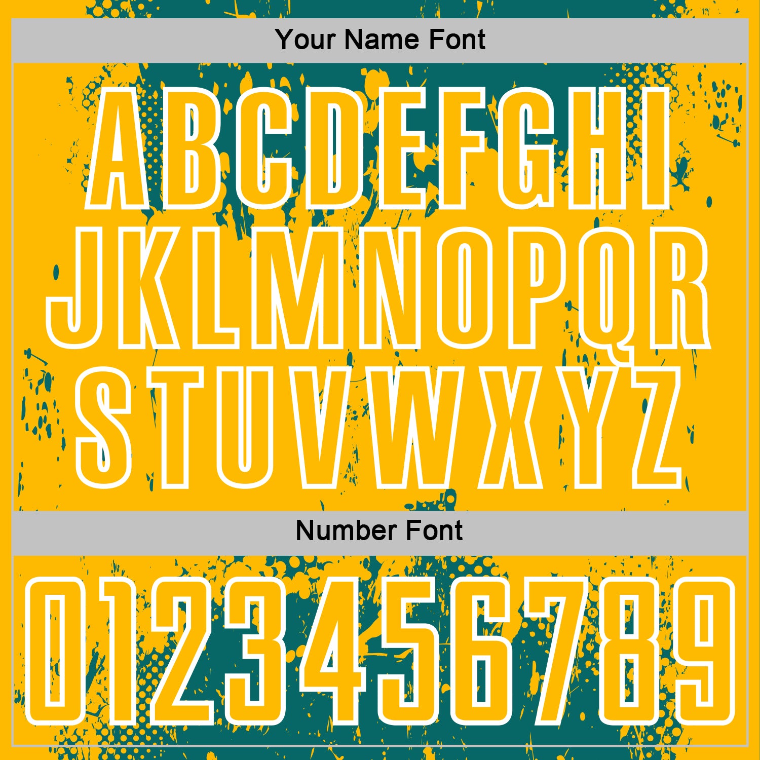 Custom Teal Gold-White Abstract Splatter Grunge Art Sports Sublimation Soccer Uniform Jersey