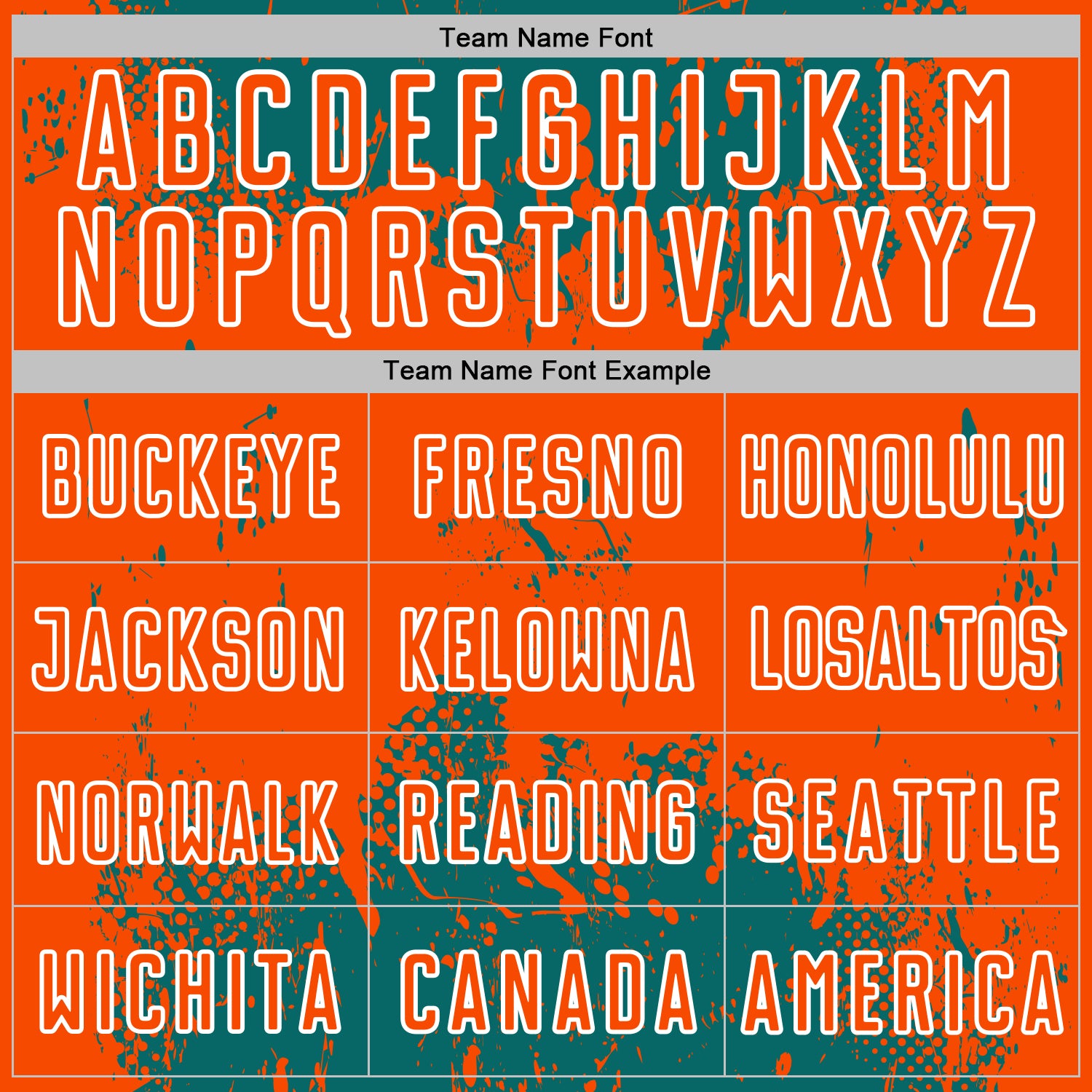 Custom Teal Orange-White Abstract Splatter Grunge Art Sports Sublimation Soccer Uniform Jersey