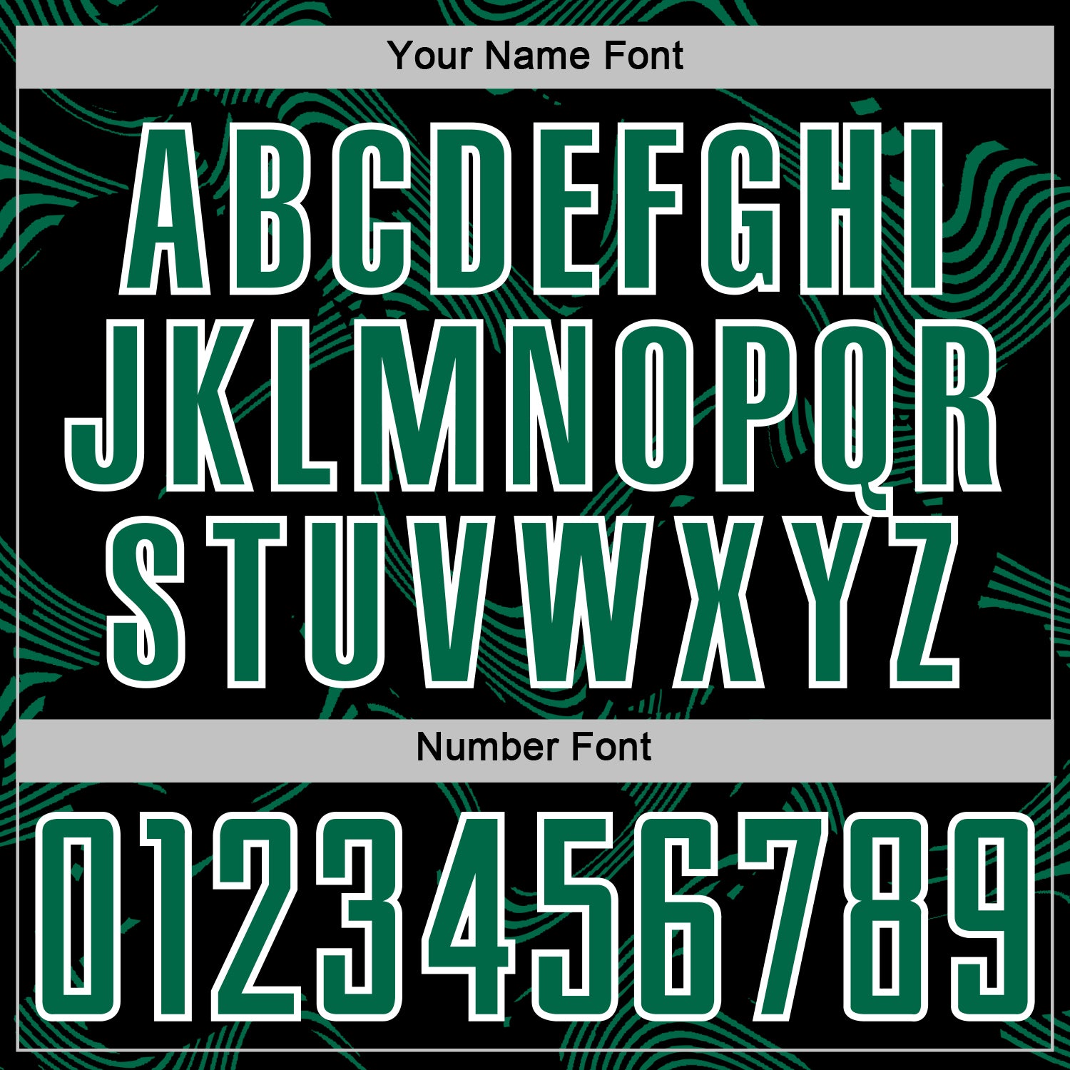 Custom Black Kelly Green-White Curve Lines Sports Sublimation Soccer Uniform Jersey