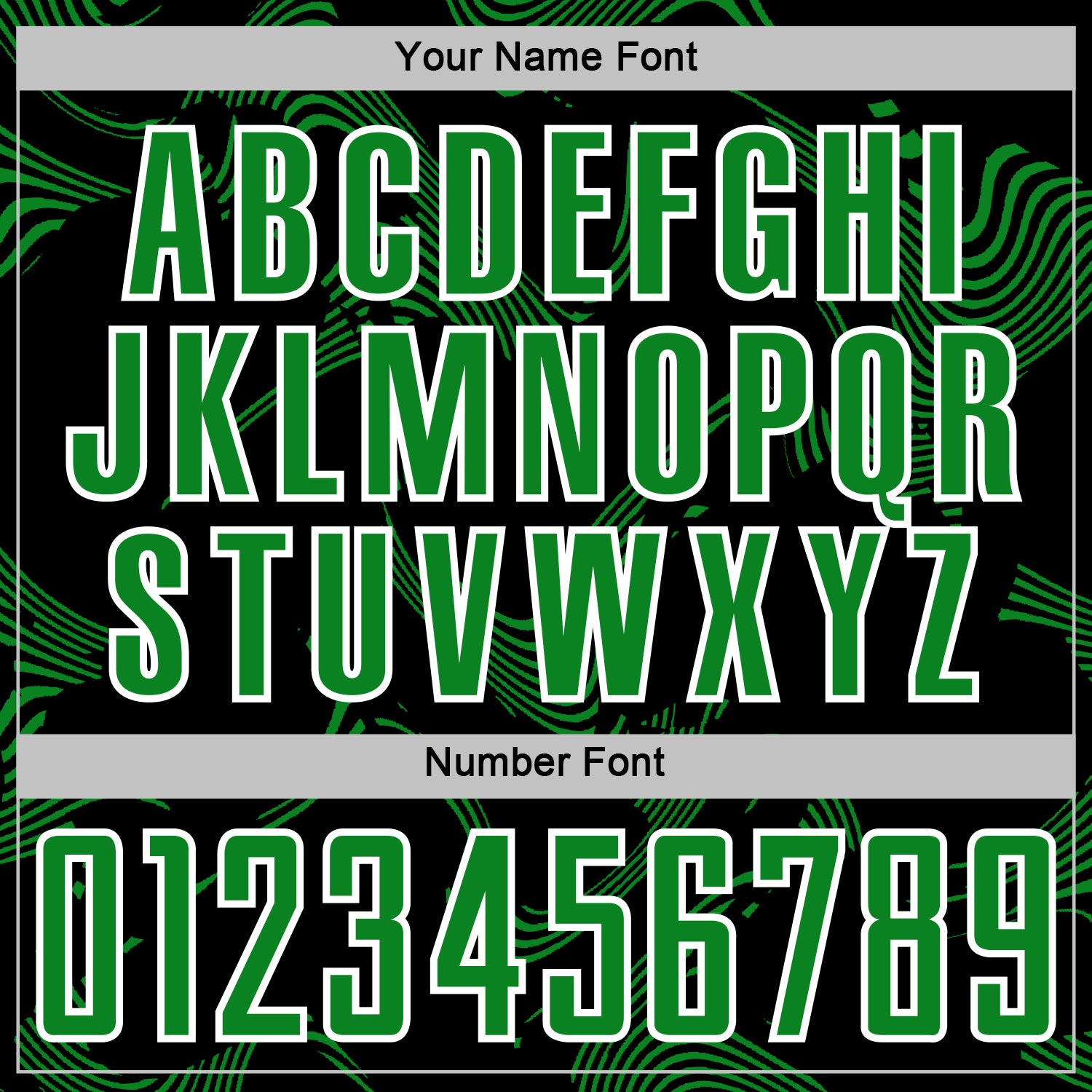 Custom Black Grass Green-White Curve Lines Sports Sublimation Soccer Uniform Jersey