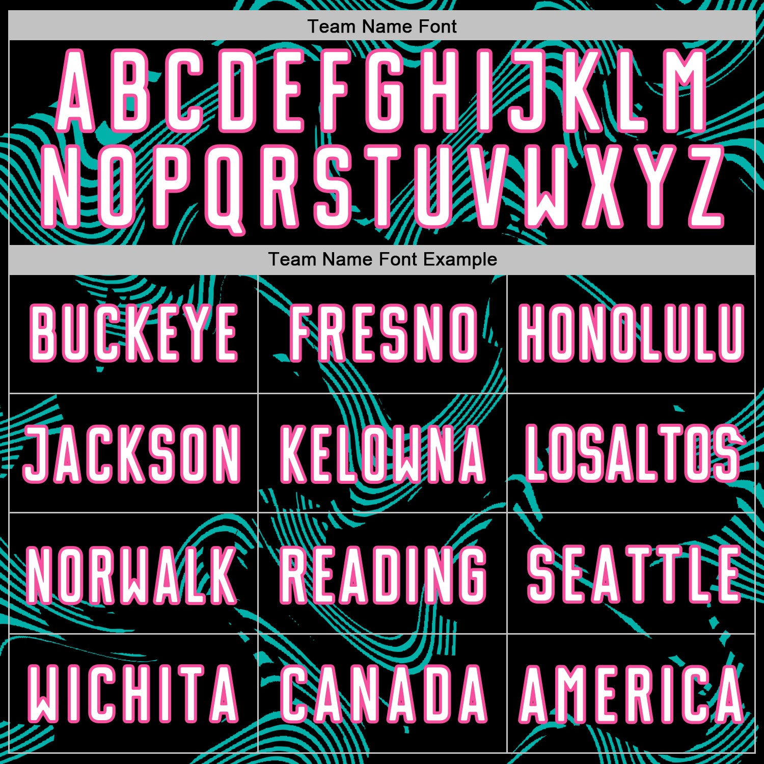 Custom Black White Aqua-Pink Curve Lines Sports Sublimation Soccer Uniform Jersey