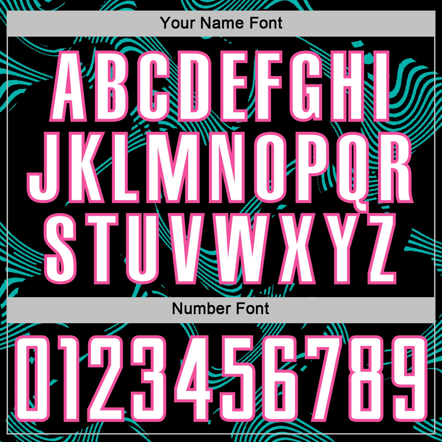 Custom Black White Aqua-Pink Curve Lines Sports Sublimation Soccer Uniform Jersey