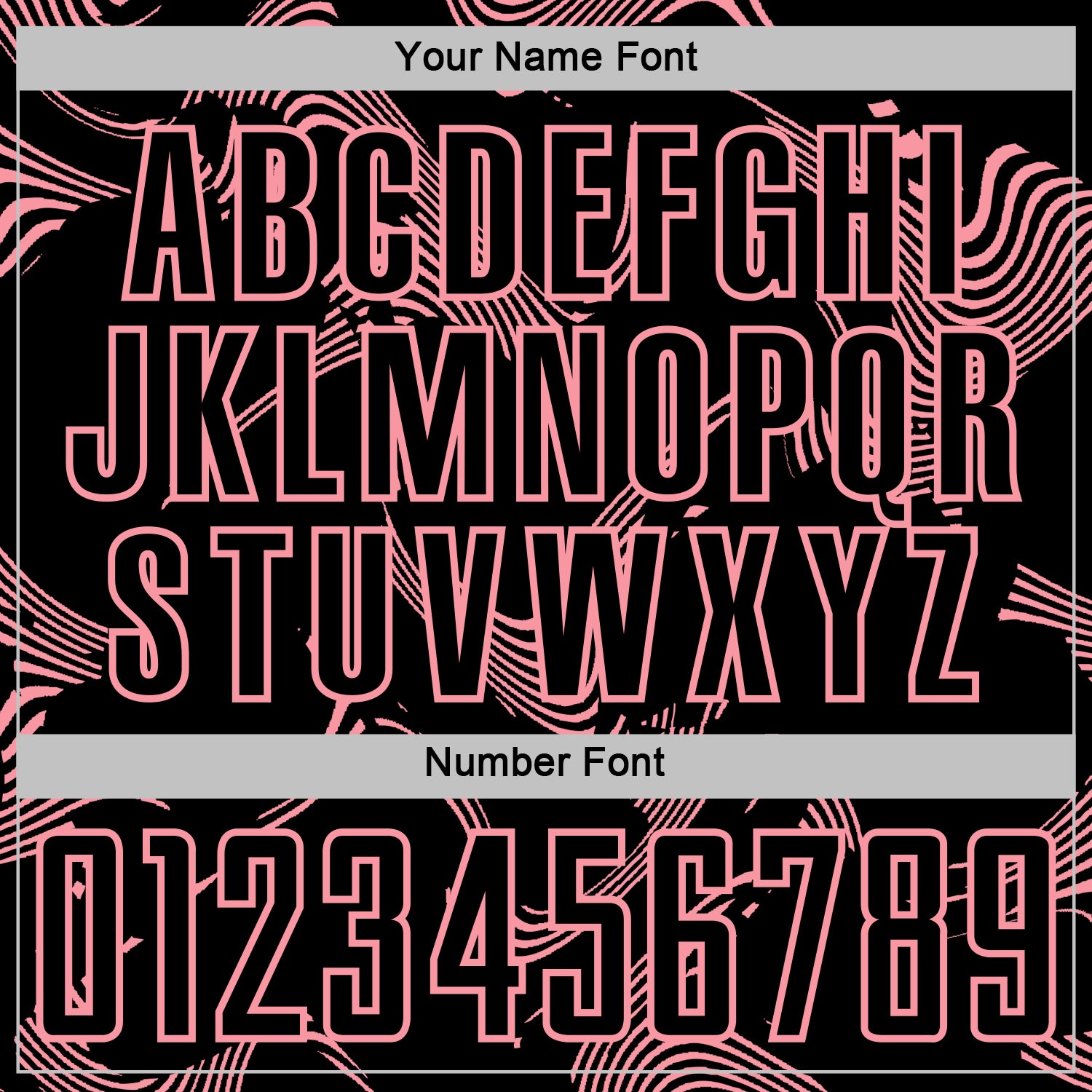 Custom Black Medium Pink Curve Lines Sports Sublimation Soccer Uniform Jersey