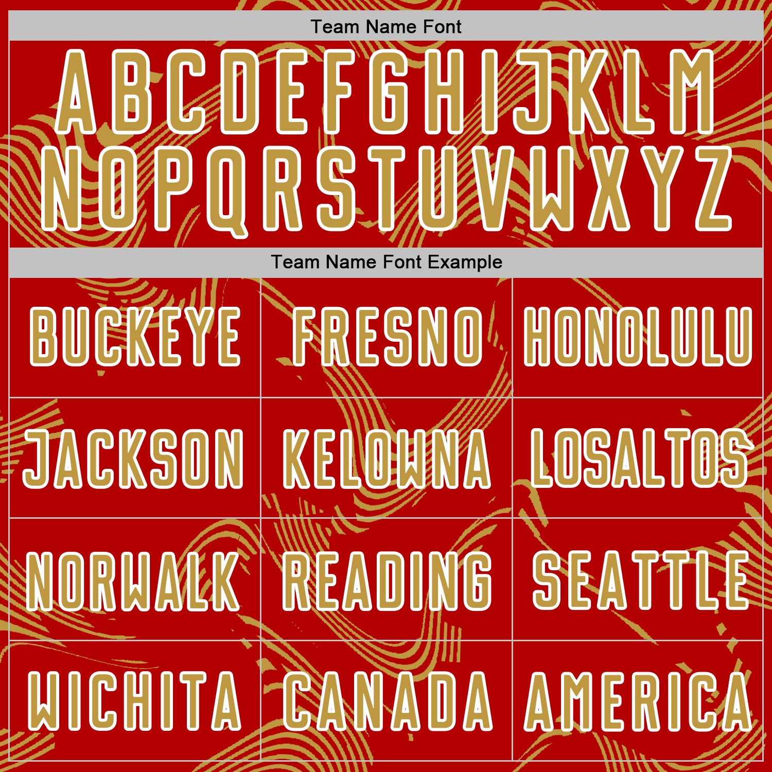 Custom Red Old Gold-White Curve Lines Sports Sublimation Soccer Uniform Jersey