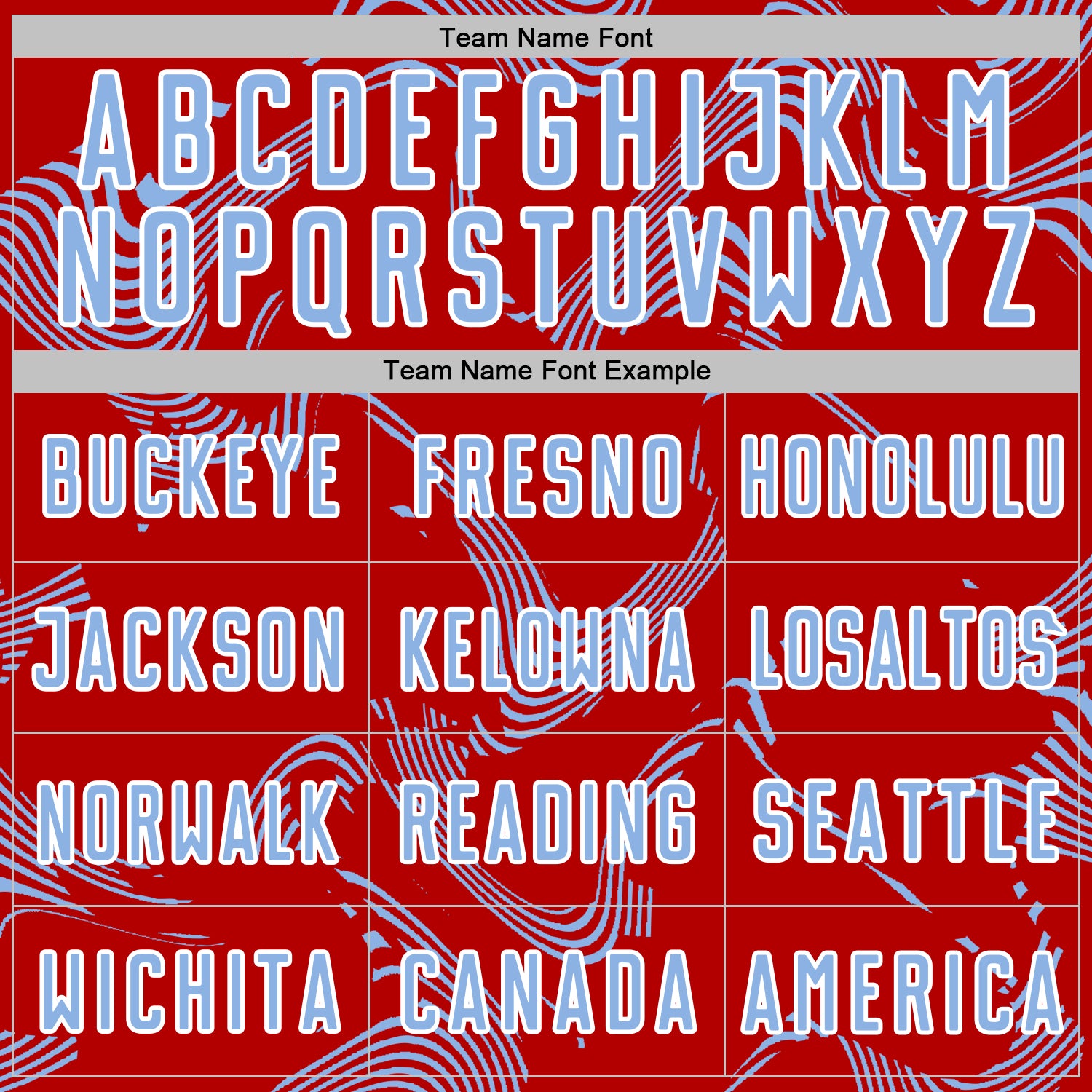 Custom Red Light Blue-White Curve Lines Sports Sublimation Soccer Uniform Jersey