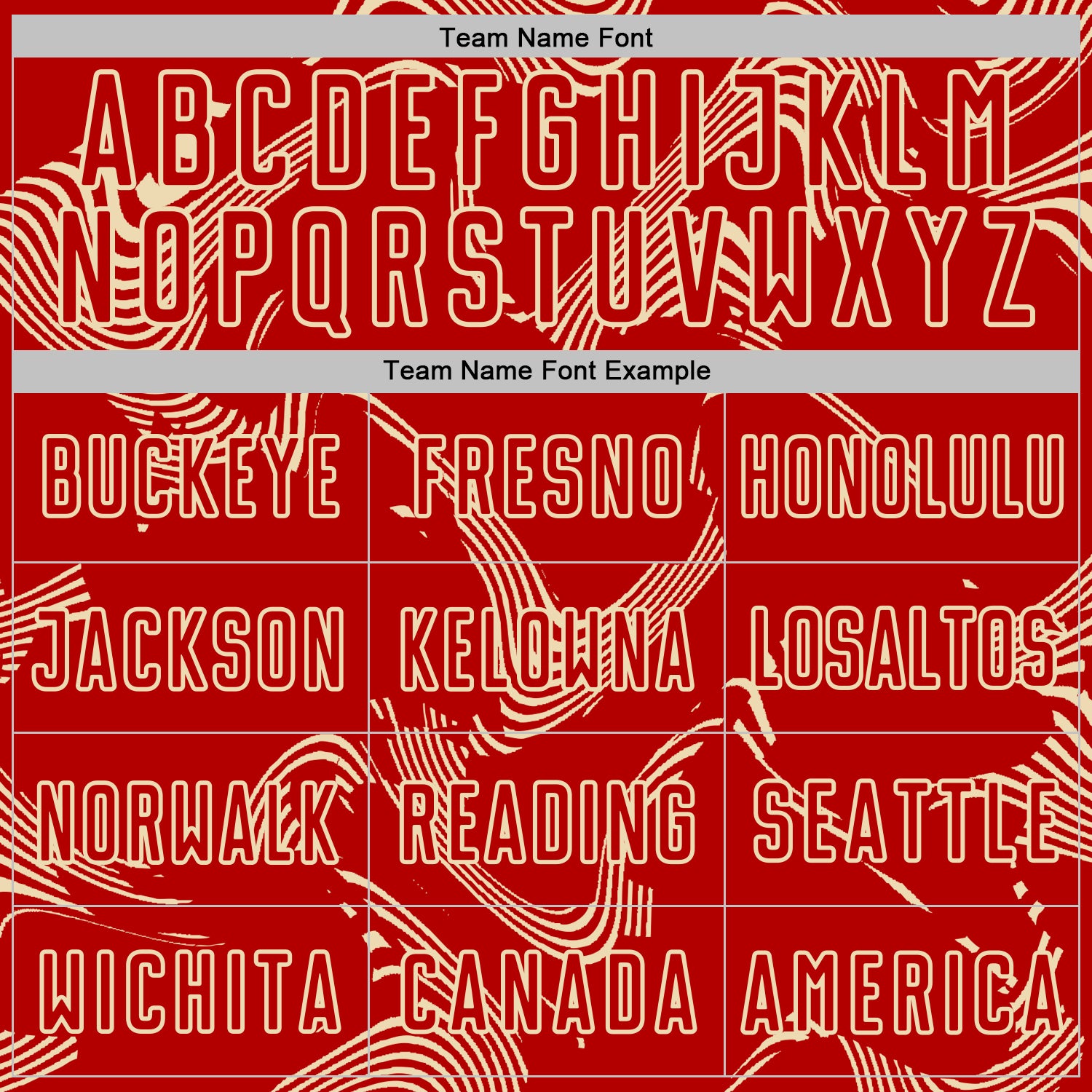 Custom Red Cream Curve Lines Sports Sublimation Soccer Uniform Jersey