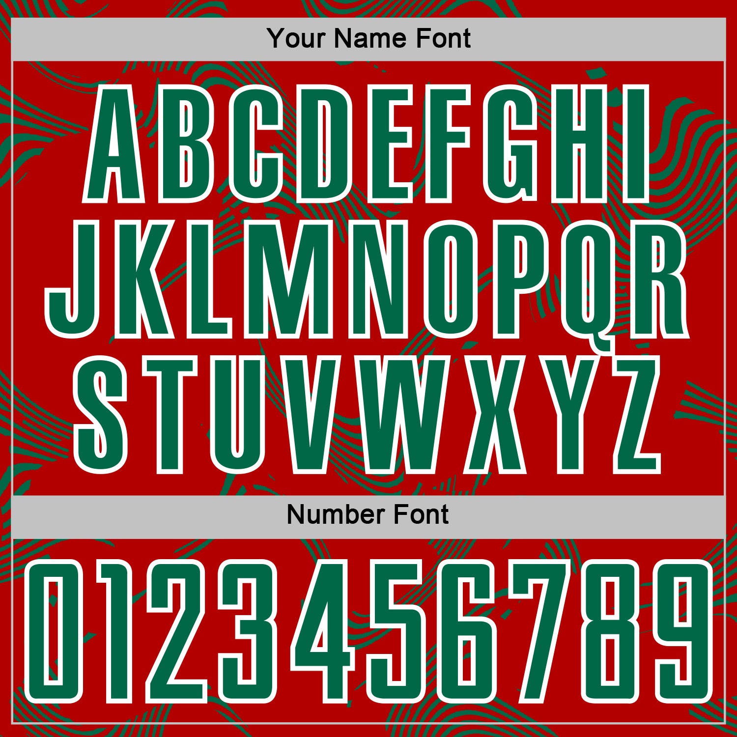 Custom Red Kelly Green-White Curve Lines Sports Sublimation Soccer Uniform Jersey