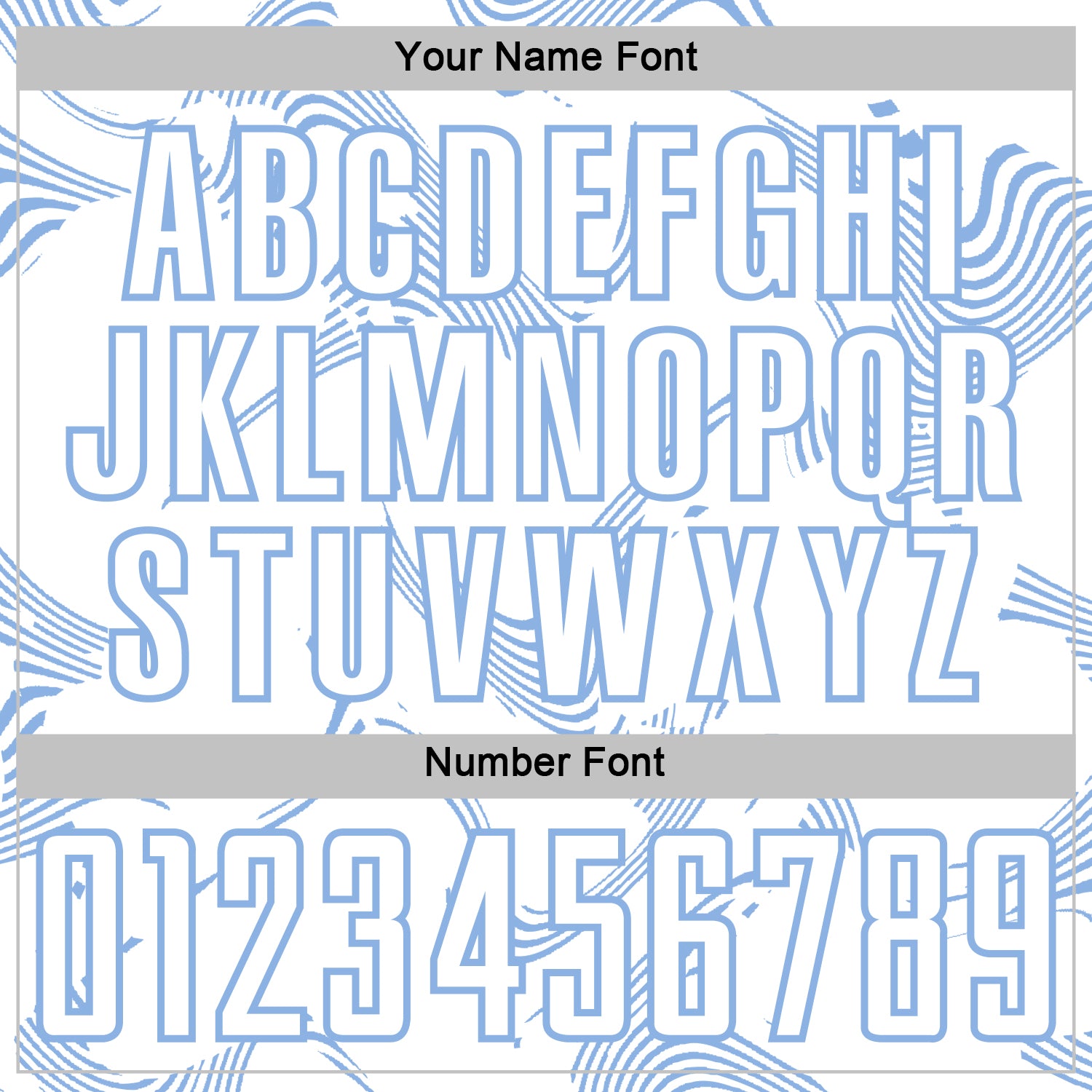 Custom White Light Blue Curve Lines Sports Sublimation Soccer Uniform Jersey