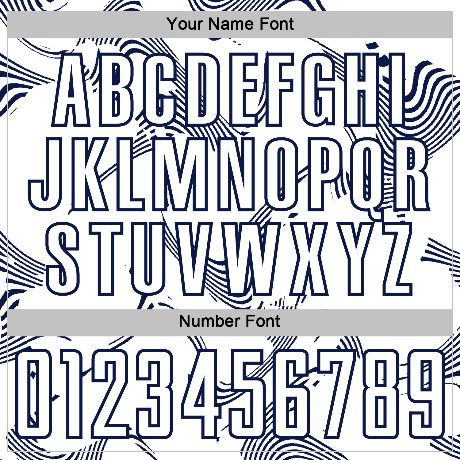 Custom White Navy Curve Lines Sports Sublimation Soccer Uniform Jersey