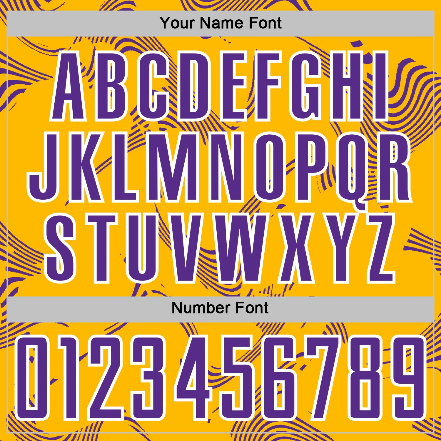 Custom Gold Purple-White Curve Lines Sports Sublimation Soccer Uniform Jersey