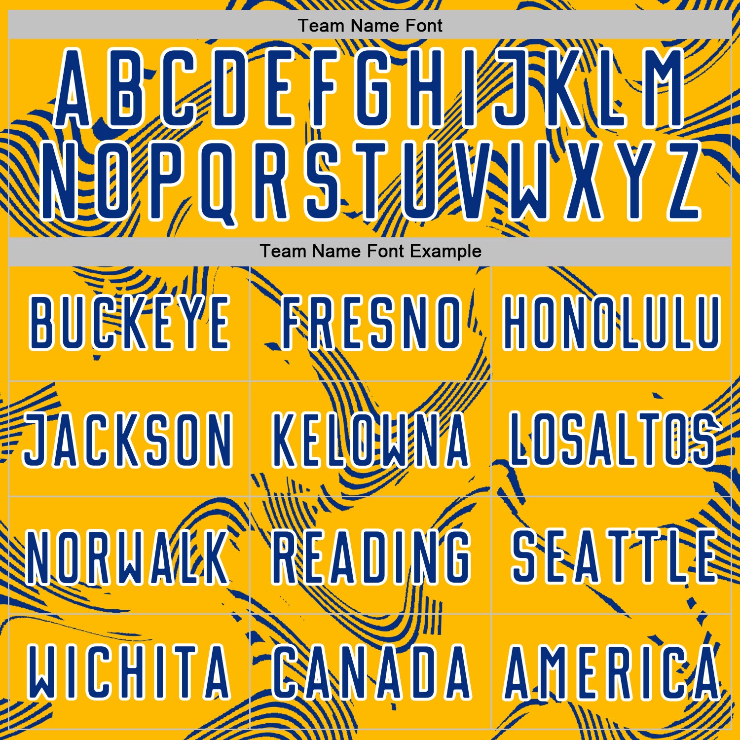 Custom Gold Royal-White Curve Lines Sports Sublimation Soccer Uniform Jersey