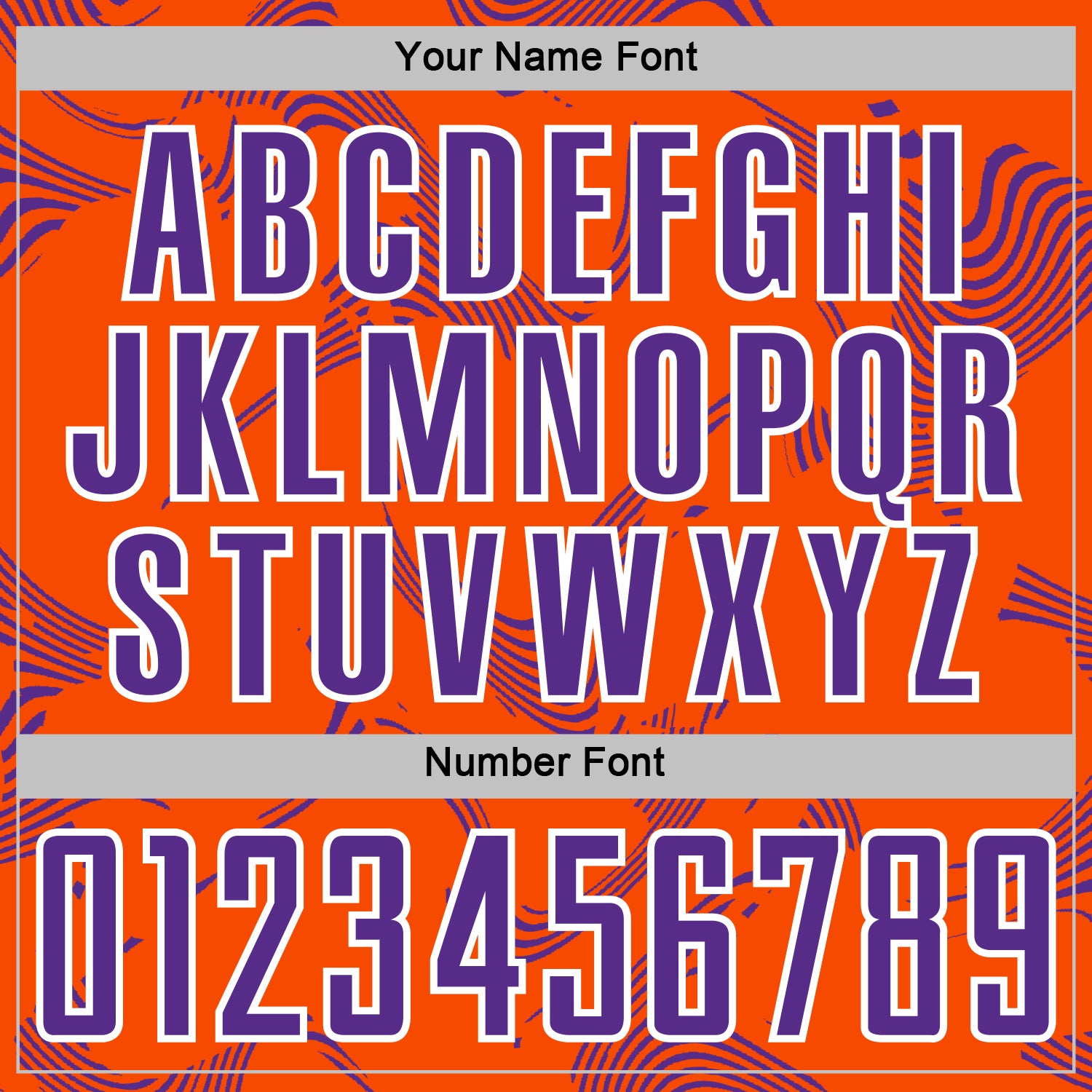 Custom Orange Purple-White Curve Lines Sports Sublimation Soccer Uniform Jersey