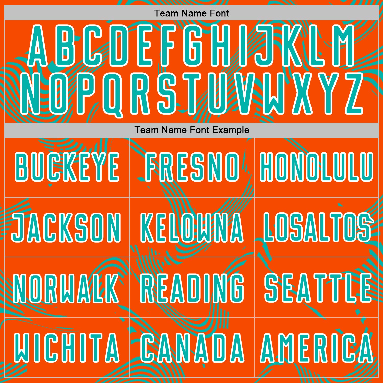 Custom Orange Aqua-White Curve Lines Sports Sublimation Soccer Uniform Jersey