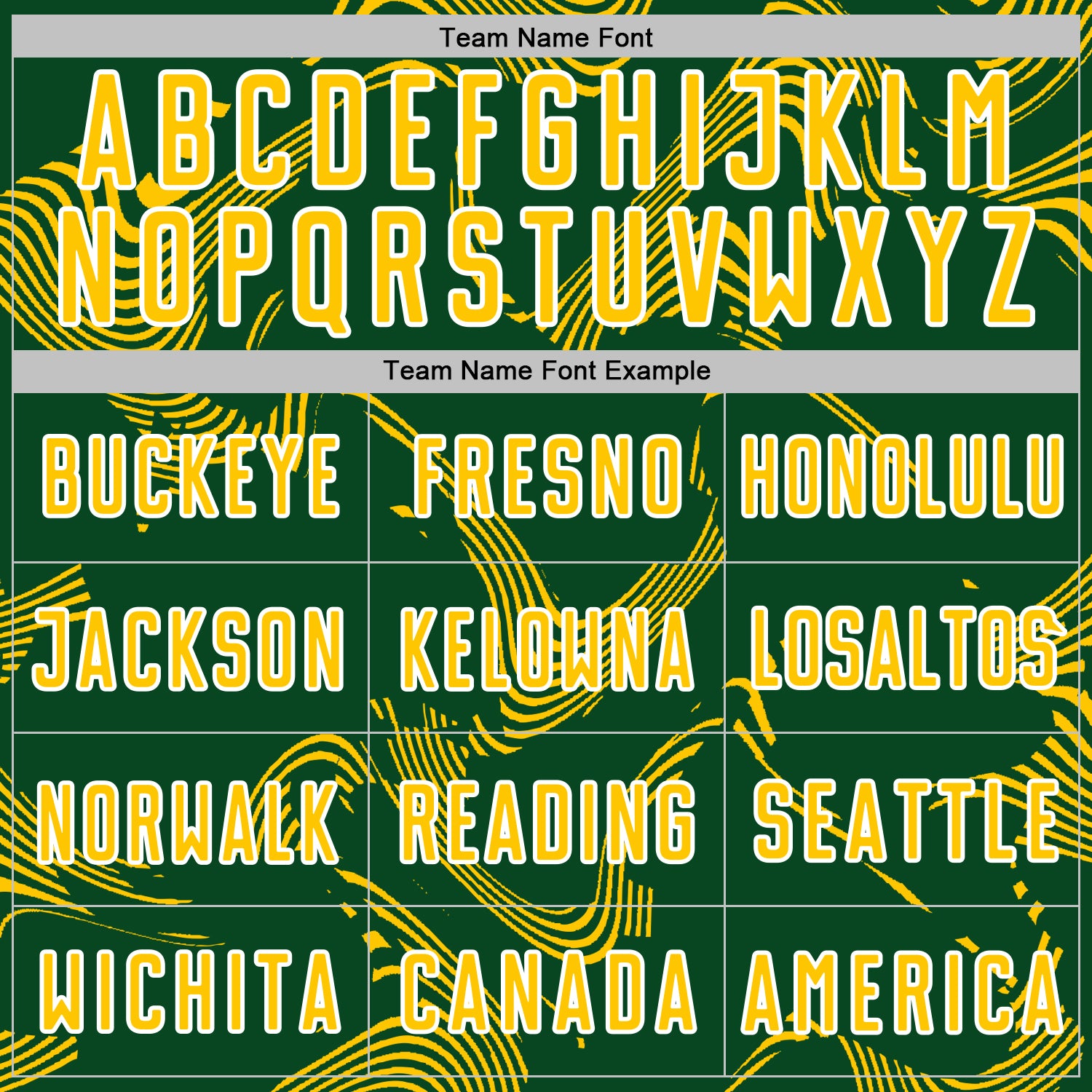 Custom Green Yellow-White Curve Lines Sports Sublimation Soccer Uniform Jersey