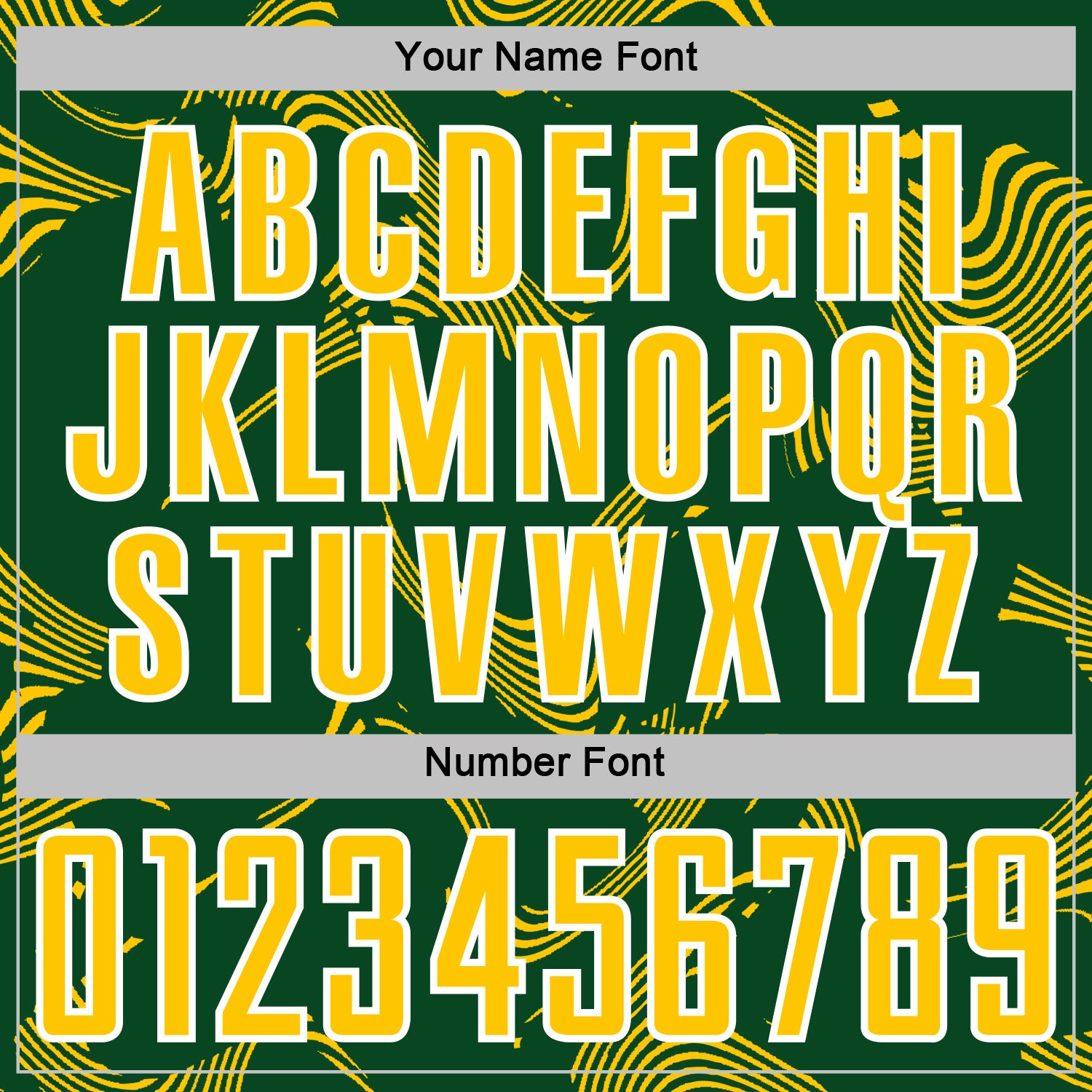 Custom Green Yellow-White Curve Lines Sports Sublimation Soccer Uniform Jersey