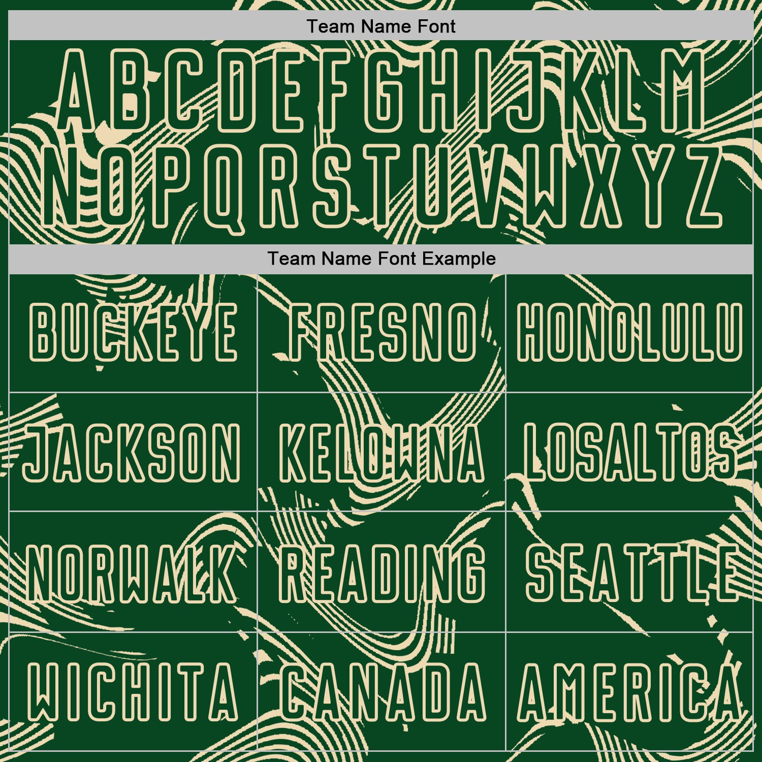 Custom Green Cream Curve Lines Sports Sublimation Soccer Uniform Jersey