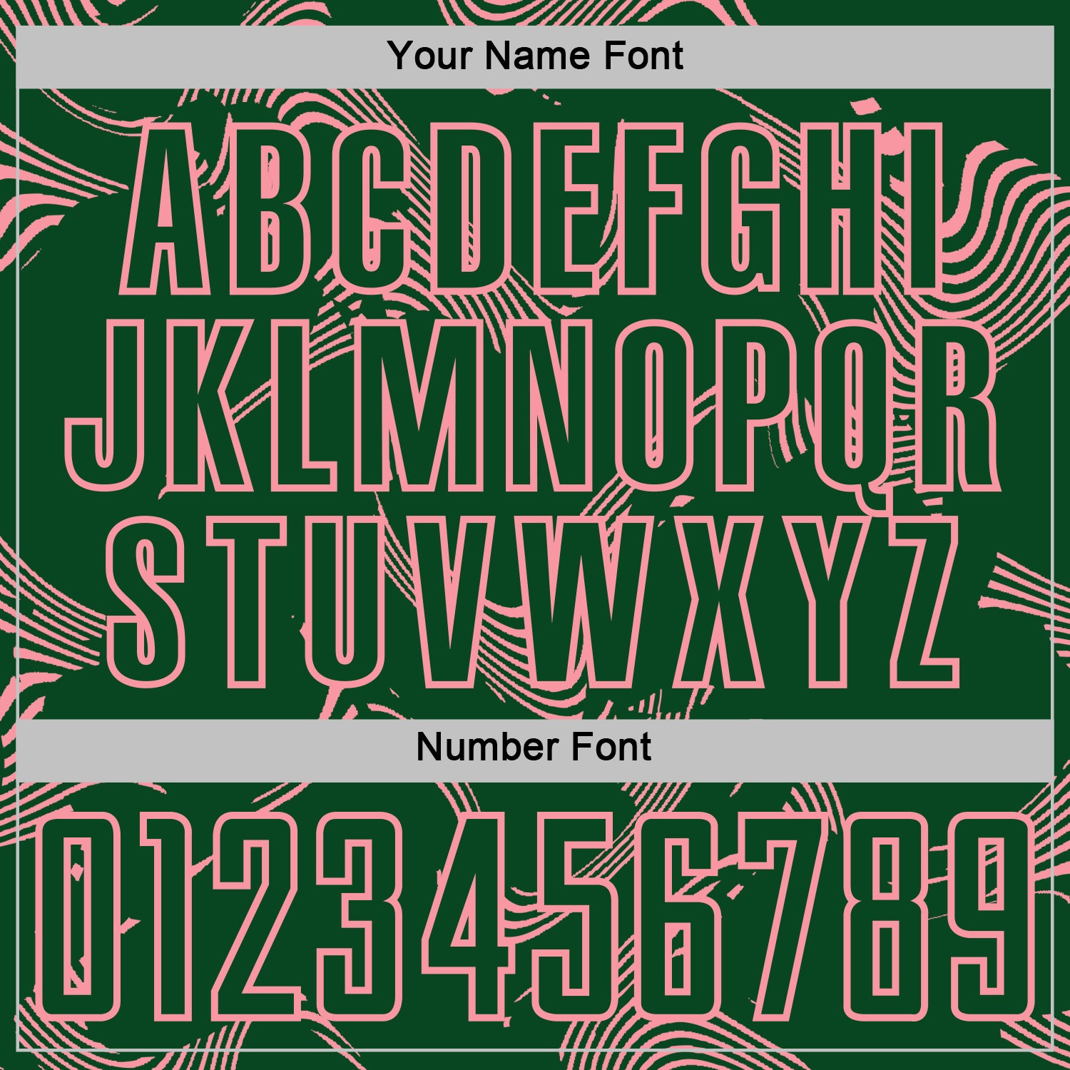 Custom Green Medium Pink Curve Lines Sports Sublimation Soccer Uniform Jersey