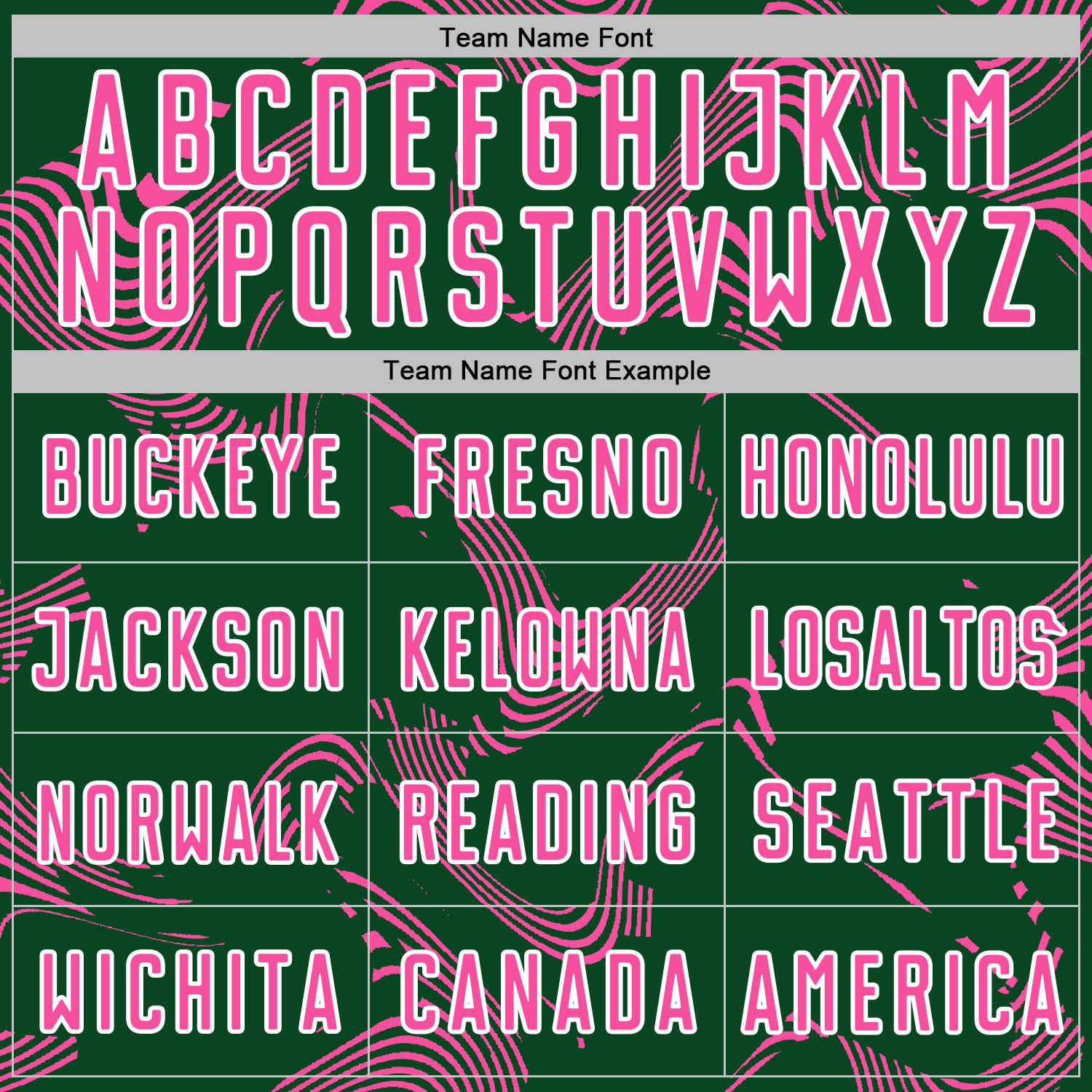 Custom Green Pink-White Curve Lines Sports Sublimation Soccer Uniform Jersey