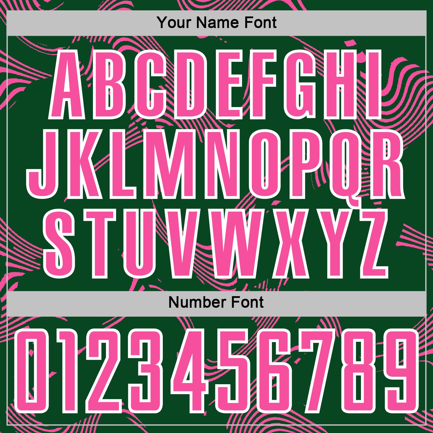 Custom Green Pink-White Curve Lines Sports Sublimation Soccer Uniform Jersey