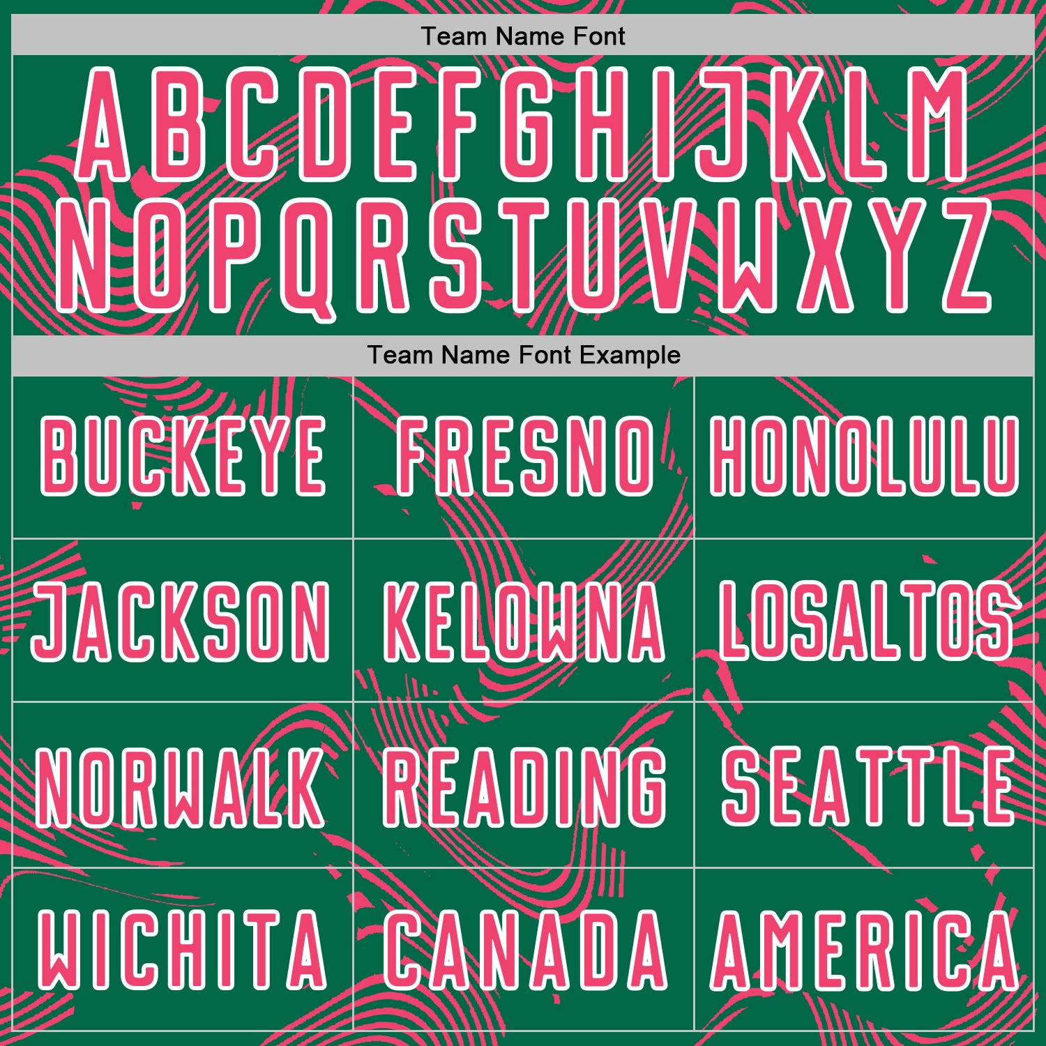 Custom Kelly Green Neon Pink-White Curve Lines Sports Sublimation Soccer Uniform Jersey