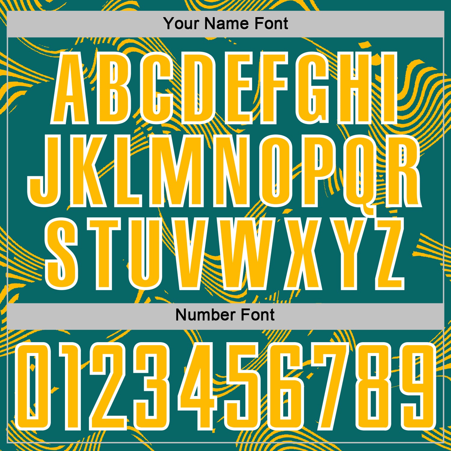 Custom Teal Gold-White Curve Lines Sports Sublimation Soccer Uniform Jersey