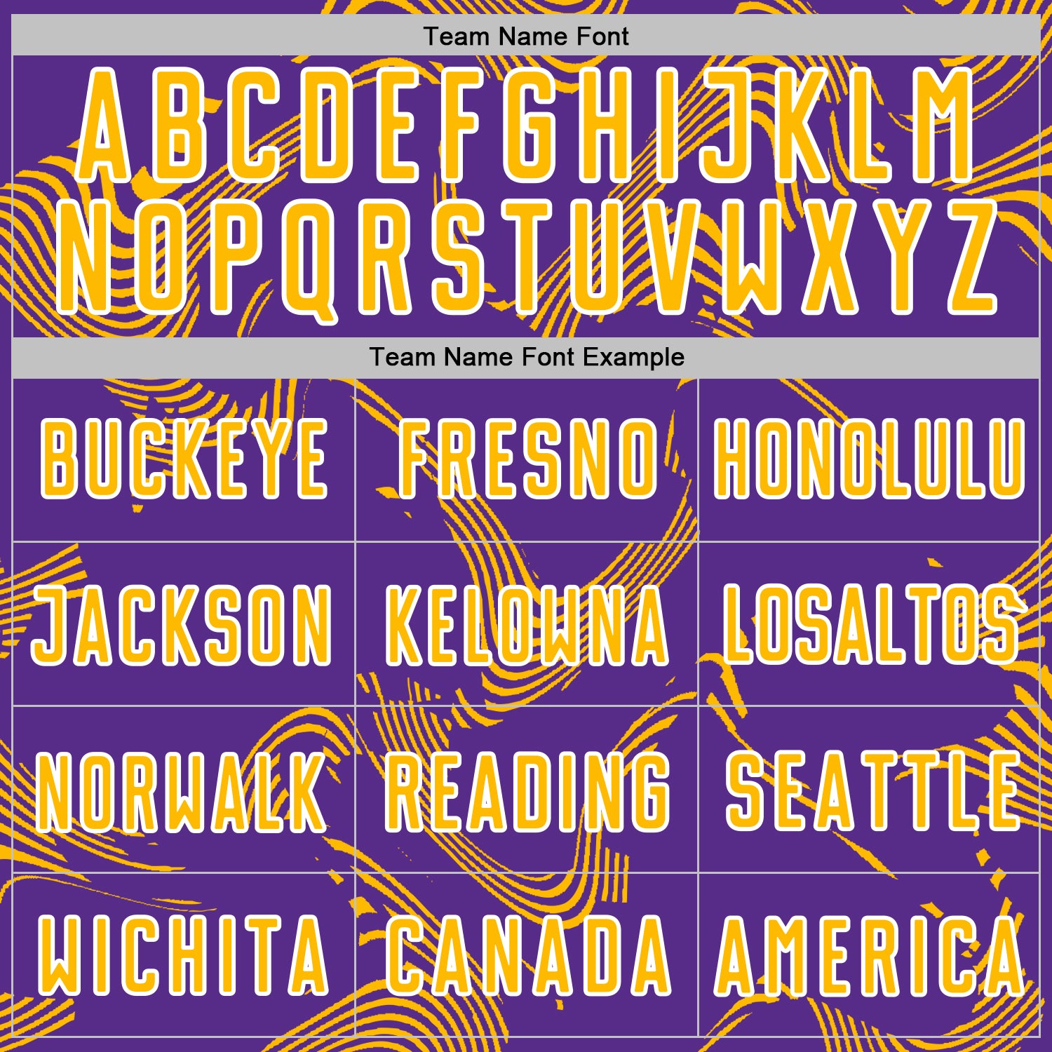 Custom Purple Gold-White Curve Lines Sports Sublimation Soccer Uniform Jersey