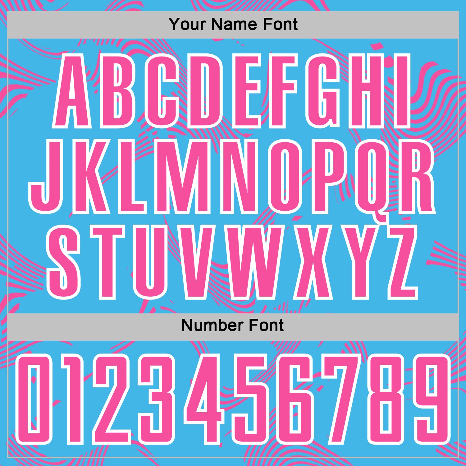 Custom Sky Blue Pink-White Curve Lines Sports Sublimation Soccer Uniform Jersey