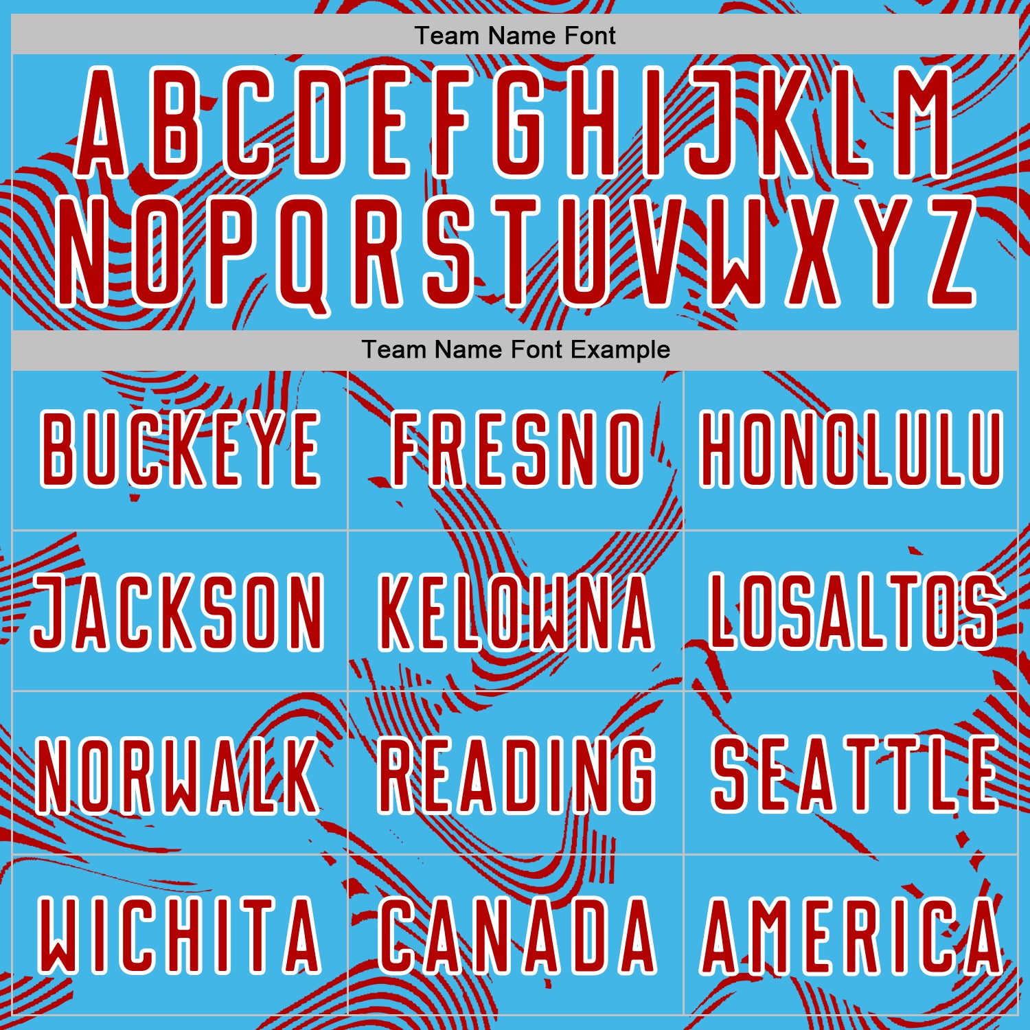 Custom Sky Blue Red-White Curve Lines Sports Sublimation Soccer Uniform Jersey