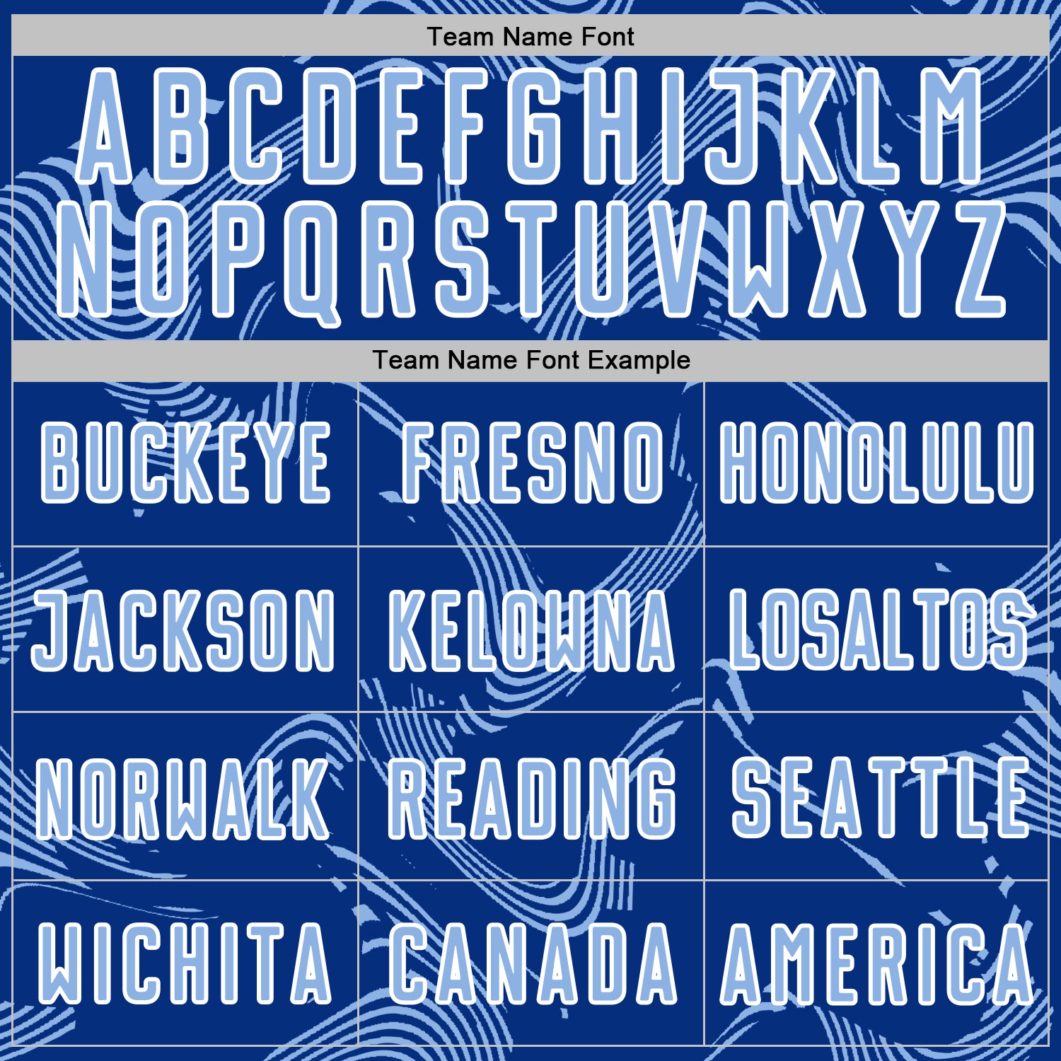 Custom Royal Light Blue-White Curve Lines Sports Sublimation Soccer Uniform Jersey