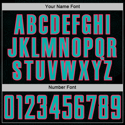 Custom Black Aqua-Neon Pink Geometric Shape Sports Sublimation Soccer Uniform Jersey