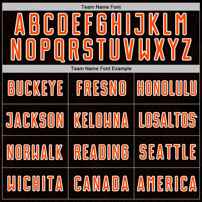 Custom Black Orange-White Geometric Shape Sports Sublimation Soccer Uniform Jersey