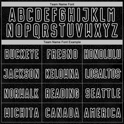 Custom Black White Geometric Shape Sports Sublimation Soccer Uniform Jersey