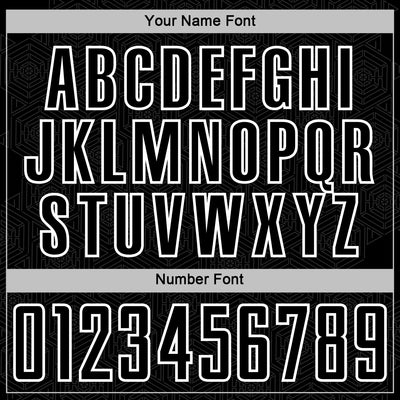 Custom Black White Geometric Shape Sports Sublimation Soccer Uniform Jersey