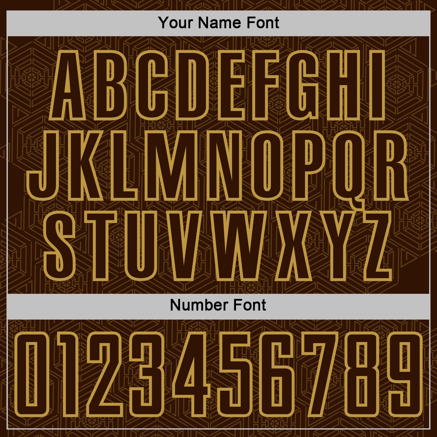 Custom Brown Old Gold Geometric Shape Sports Sublimation Soccer Uniform Jersey