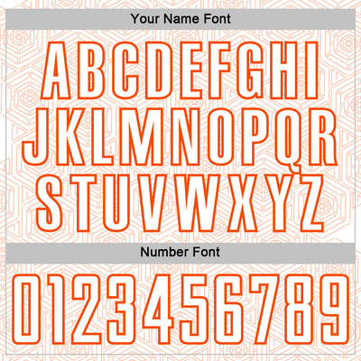 Custom White Orange Geometric Shape Sports Sublimation Soccer Uniform Jersey