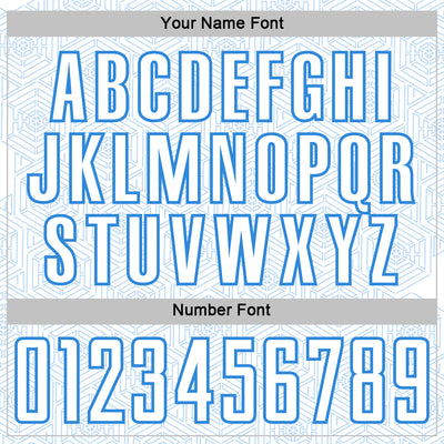 Custom White Powder Blue Geometric Shape Sports Sublimation Soccer Uniform Jersey