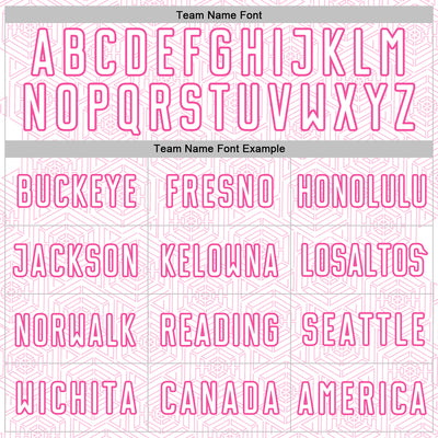 Custom White Pink Geometric Shape Sports Sublimation Soccer Uniform Jersey