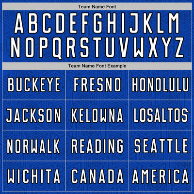 Custom Thunder Blue White-Black Geometric Shape Sports Sublimation Soccer Uniform Jersey