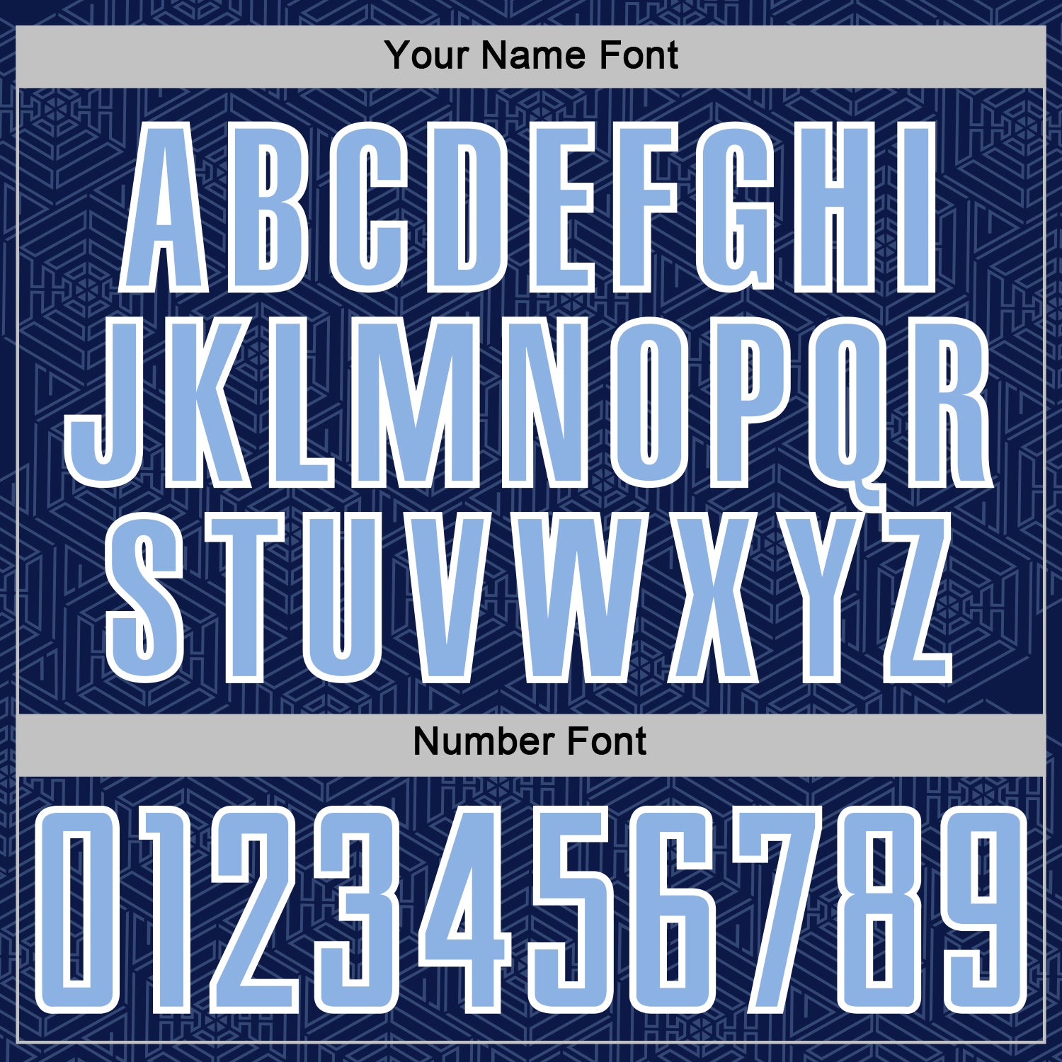 Custom Navy Light Blue-White Geometric Shape Sports Sublimation Soccer Uniform Jersey