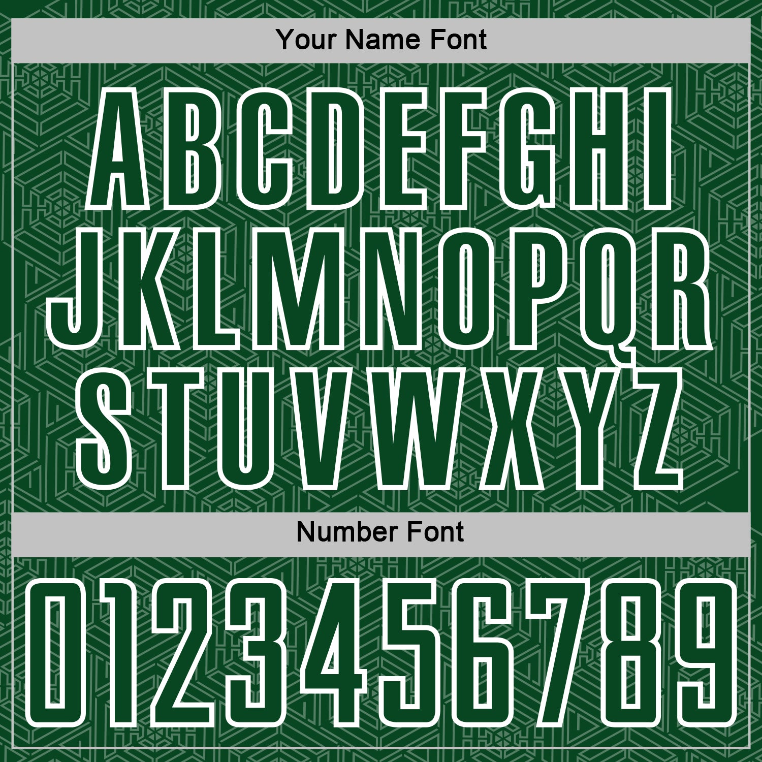 Custom Green White Geometric Shape Sports Sublimation Soccer Uniform Jersey