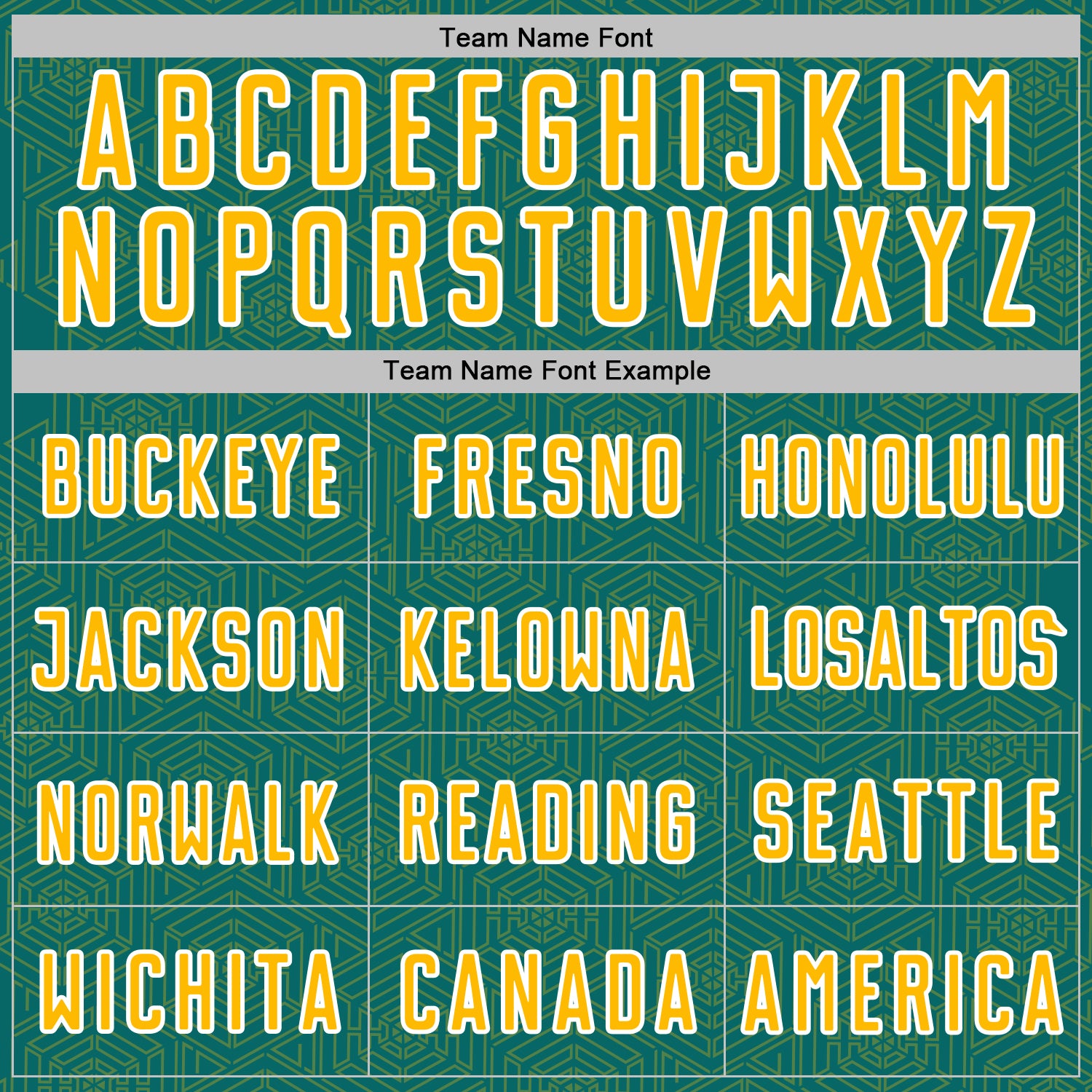 Custom Teal Gold-White Geometric Shape Sports Sublimation Soccer Uniform Jersey