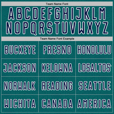 Custom Teal Navy-White Geometric Shape Sports Sublimation Soccer Uniform Jersey