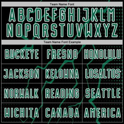 Custom Black Kelly Green-White Lightning Sports Sublimation Soccer Uniform Jersey