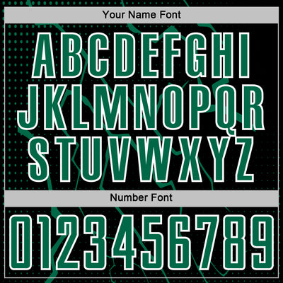 Custom Black Kelly Green-White Lightning Sports Sublimation Soccer Uniform Jersey