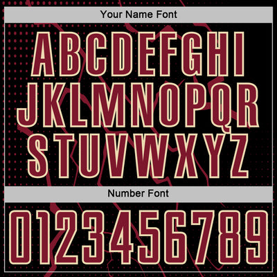 Custom Black Crimson-Cream Lightning Sports Sublimation Soccer Uniform Jersey